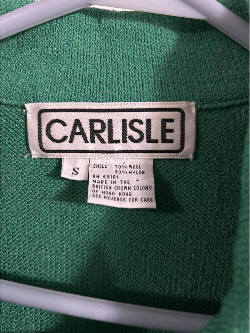 Carlisle Green Wool Jacket Size S- ghs3-1 - Picture 2 of 4